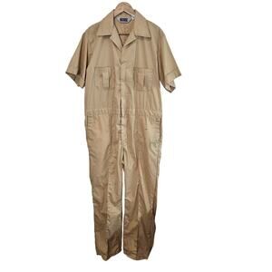 Big Mac Vintage Coveralls Mens Size 44 Reg Tan 80s Utility Streetwear Grunge